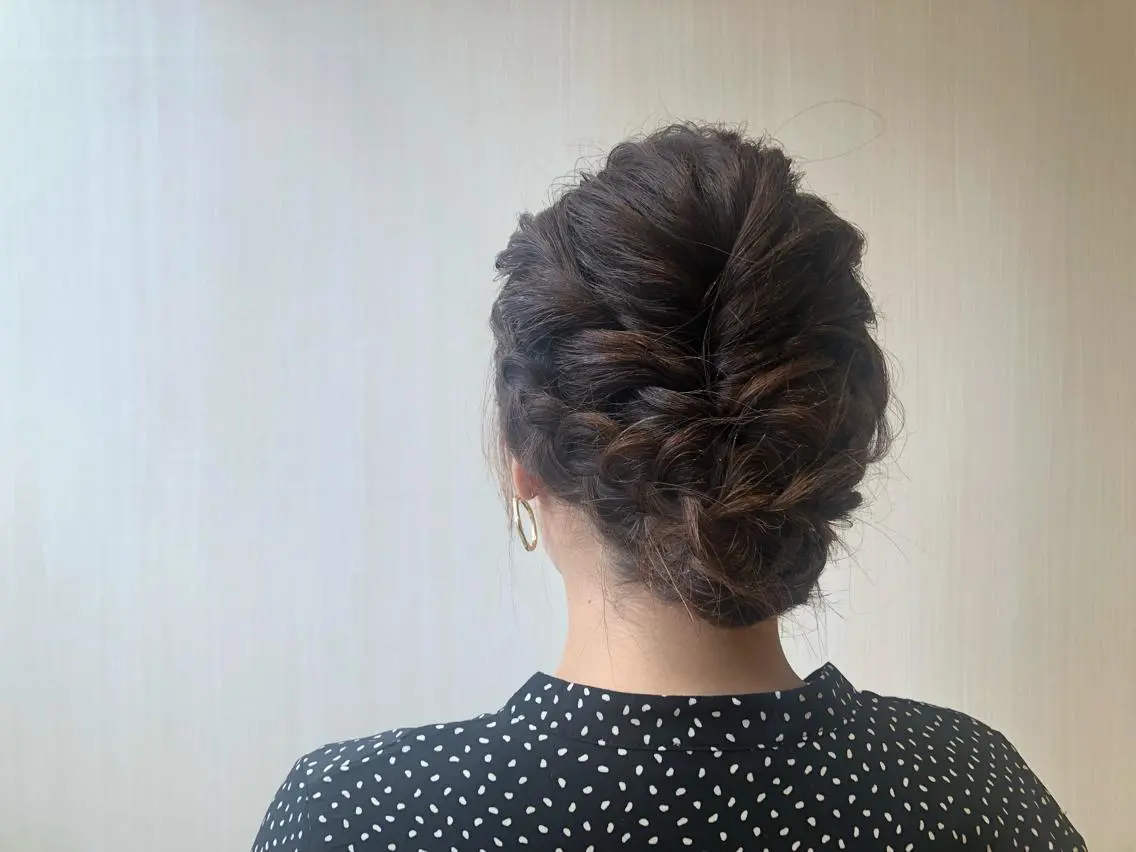 ミディアム ヘアアレンジ 川本 あゆのヘアスタイル