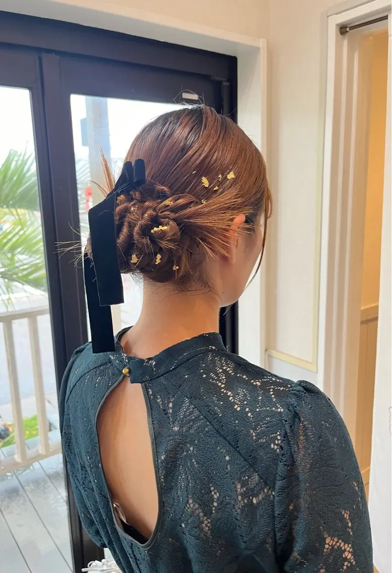 ヘアアレンジ ヘアセット 金沢市/美容師/ 岡島由希美のマツエク・マツパデザイン