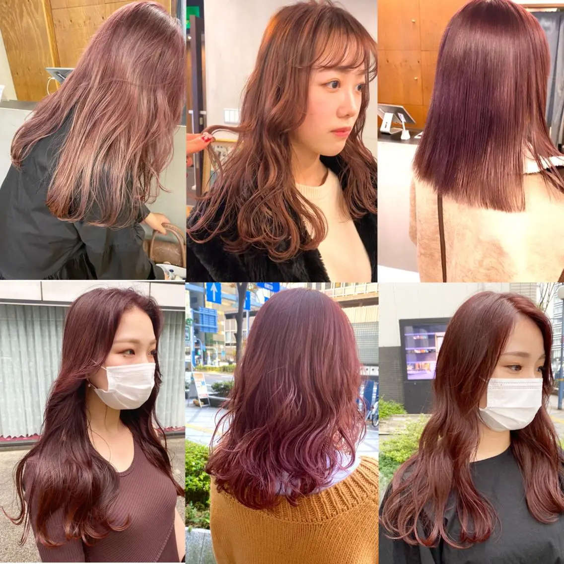 セミロング カラー ブリーチ 前川 朋香のヘアスタイル