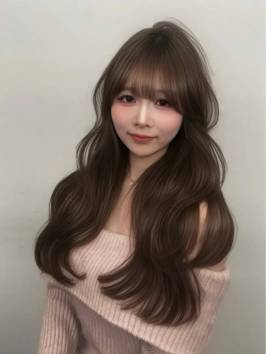 ロング 🎀 レイヤーカット カラー / 錦糸町のヘアスタイル