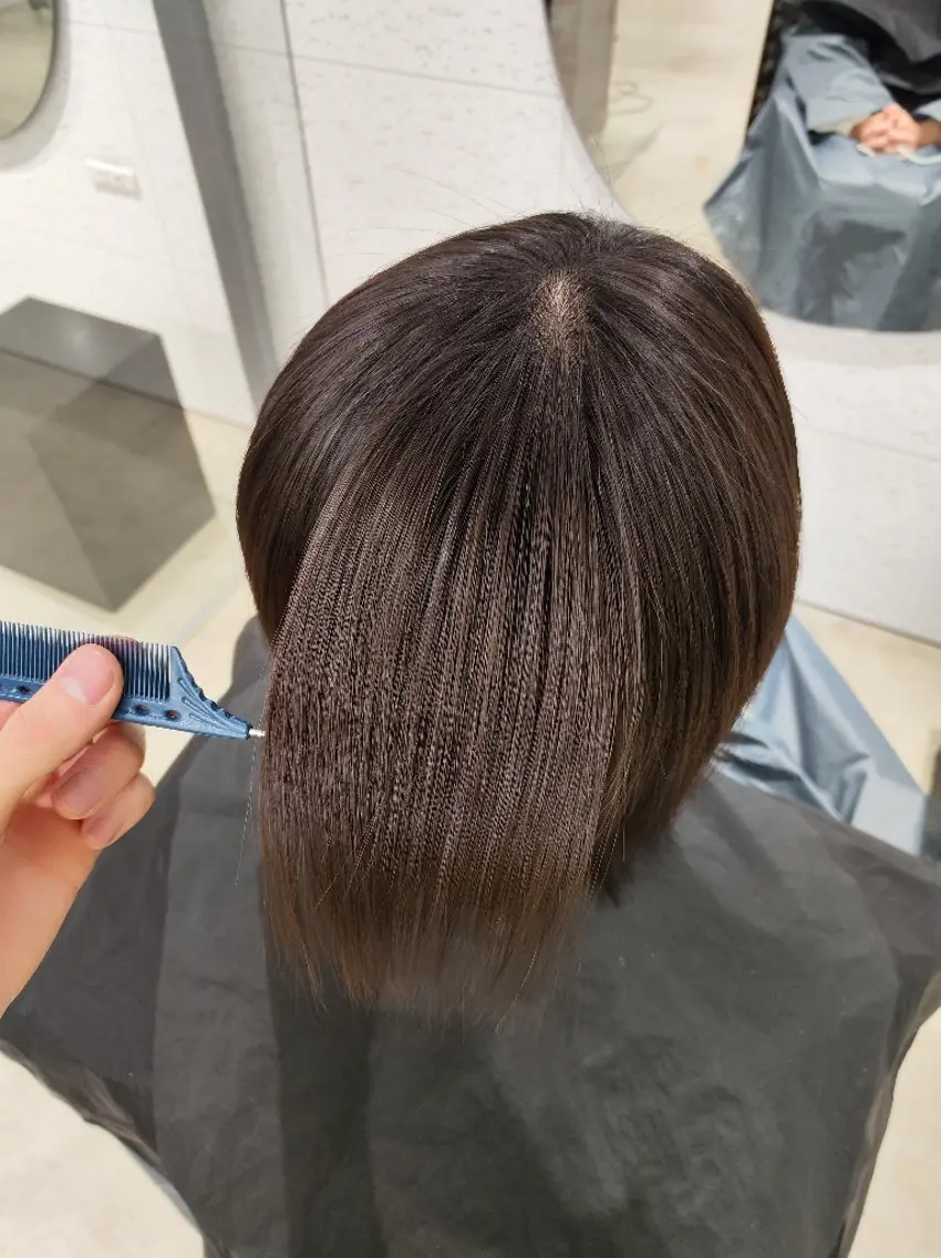 ショート ショートヘア 縮毛矯正 角谷 貫太郎のヘアスタイル