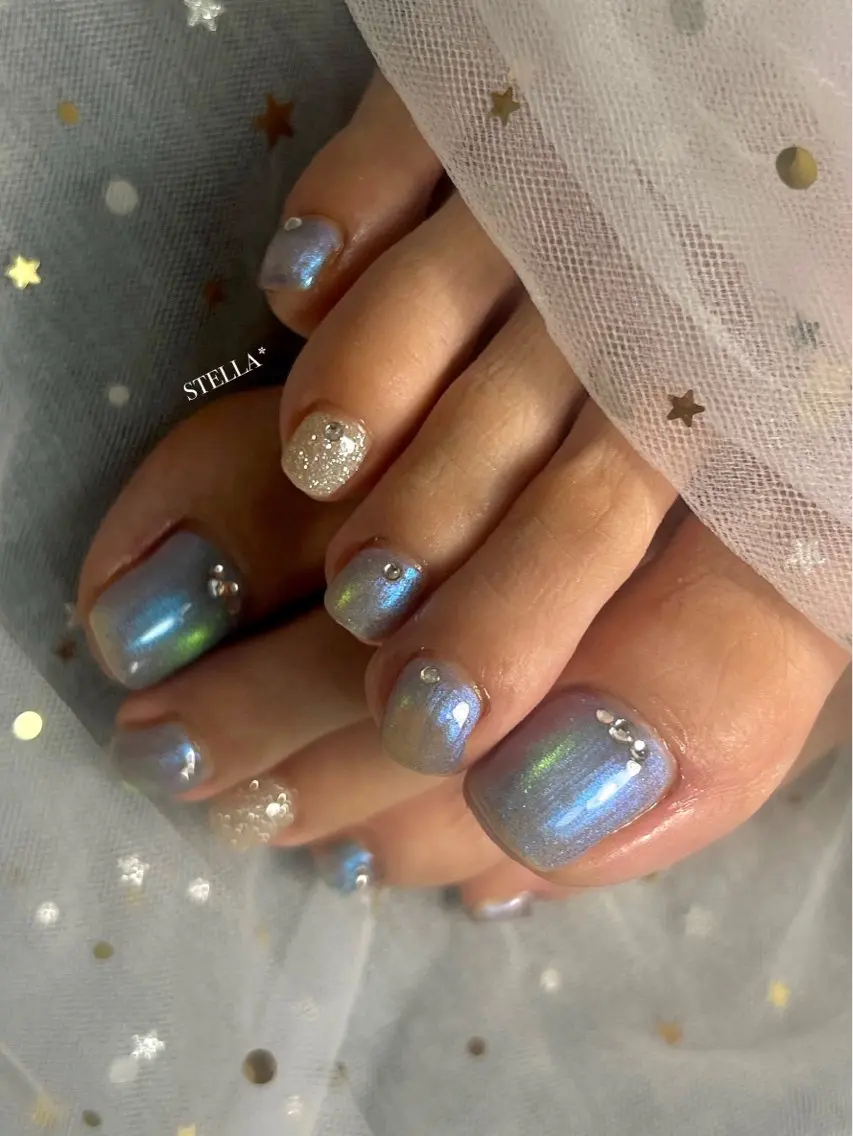 【フット】親指アート【オフ込】の写真