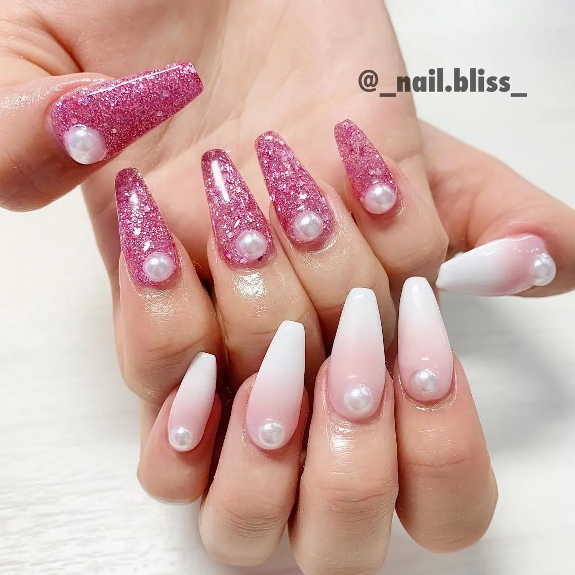 ネイル ラメ(グリッター) ハンドネイル NAIL BLISSのネイルデザイン