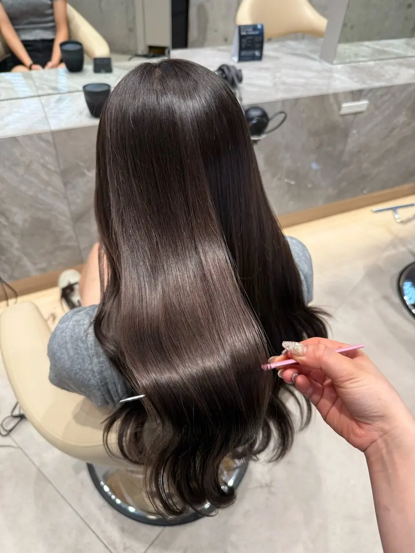 ロング カラー カット ヘアカラー 木村 智美のヘアスタイル