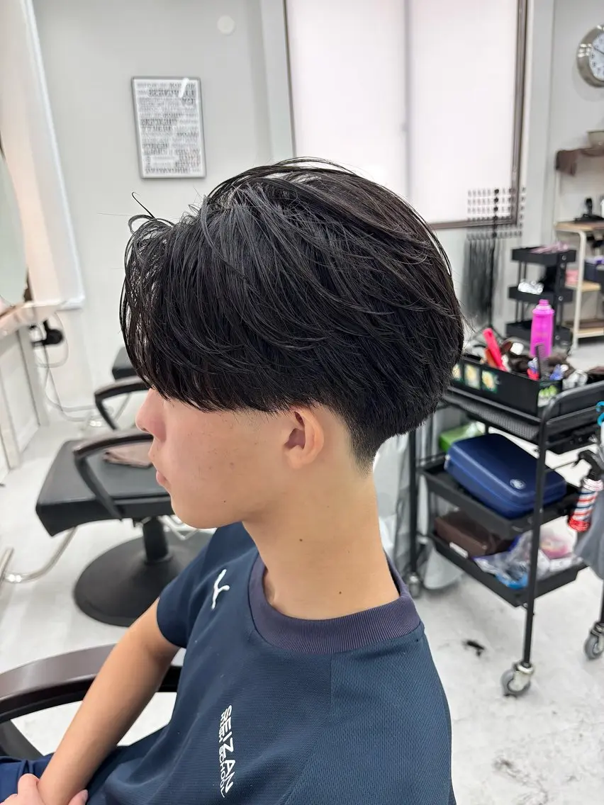 パーマ メンズ メンズショート カット パーマ KanedaRio パーマ/フェードのヘアスタイル