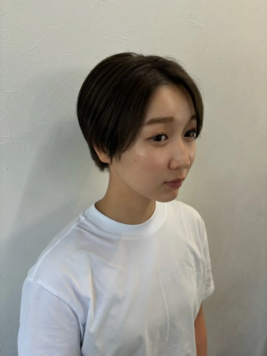 ショート カラー カット ヘアカラー 小顔似合わせカット ┊︎*AYANO*のヘアスタイル