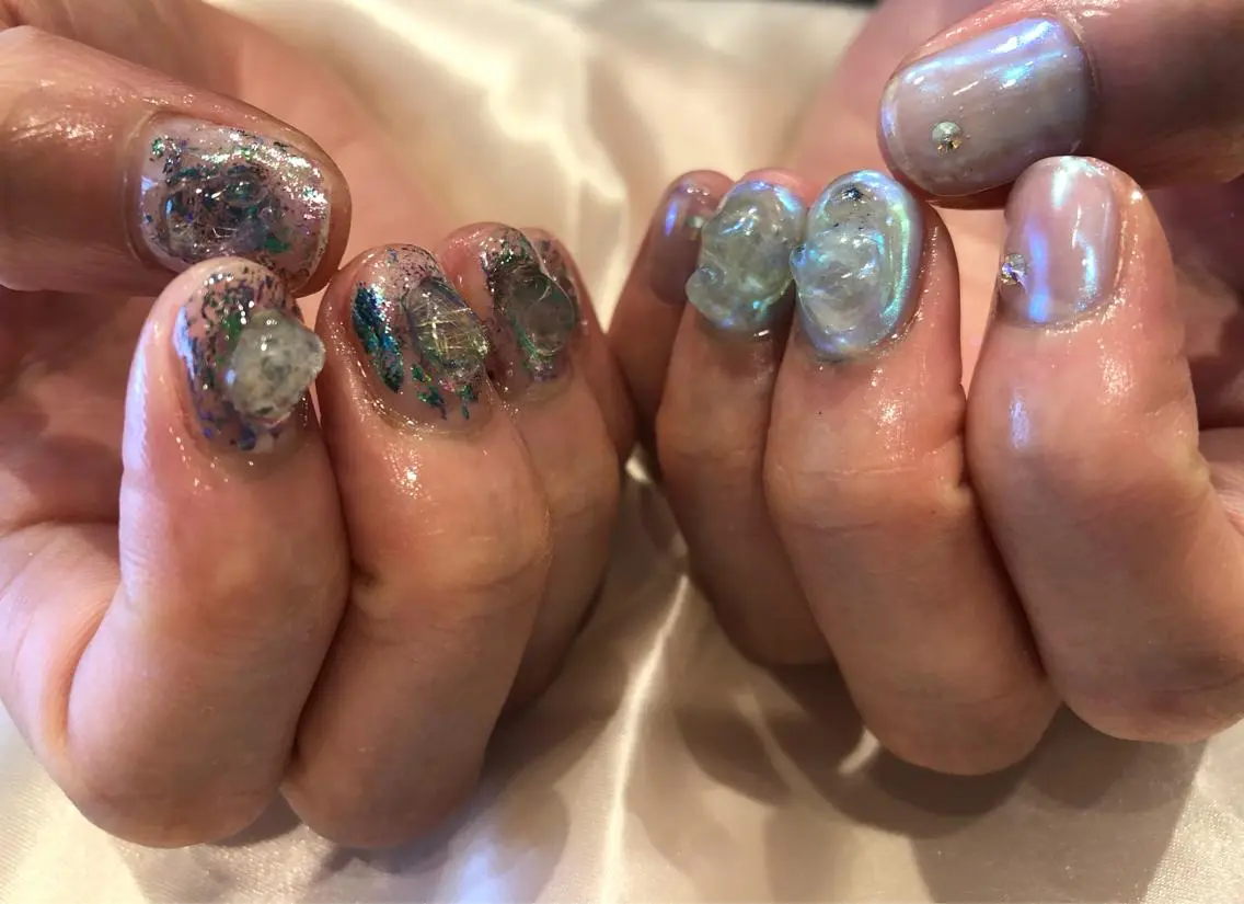 ネイル パラあり！フィルイン 美フォルムのネイルデザイン