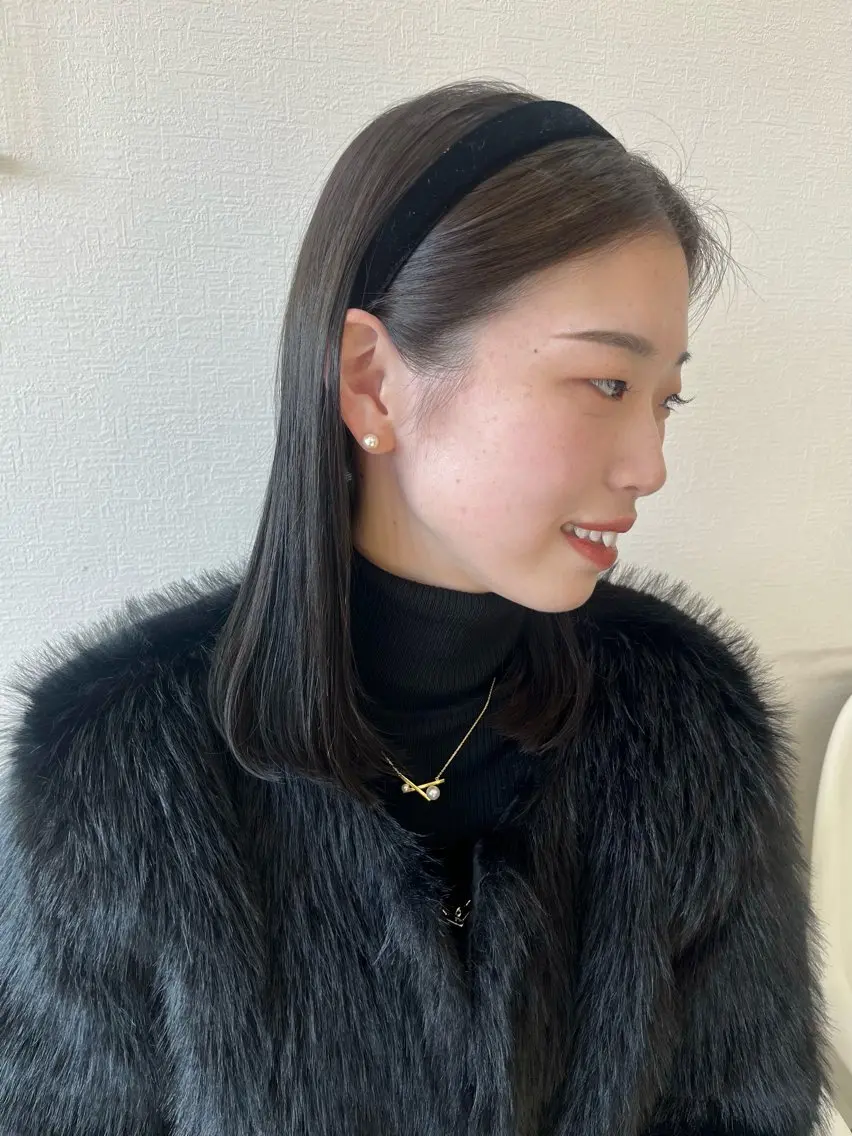 ミディアム カラー ヘアカラー トリートメント 🌼sunc HINAMI🌼のヘアスタイル