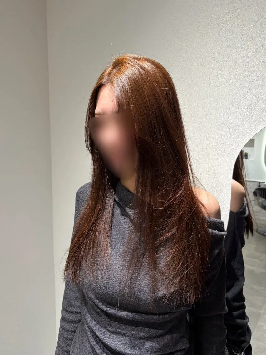 ブリーチなしダブルカラーの写真