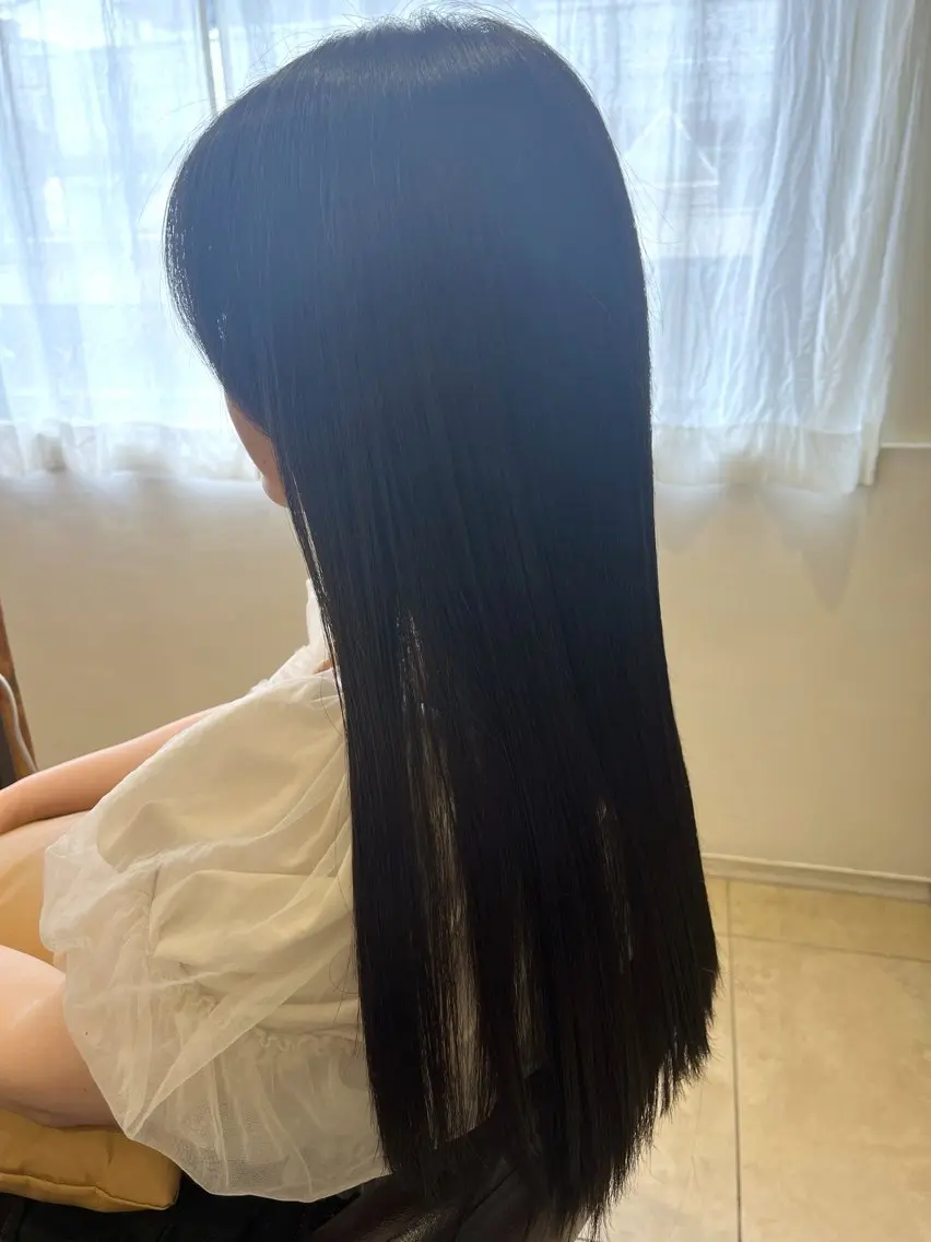 セミロング 縮毛矯正 奥山 沙季(大井町)のヘアスタイル