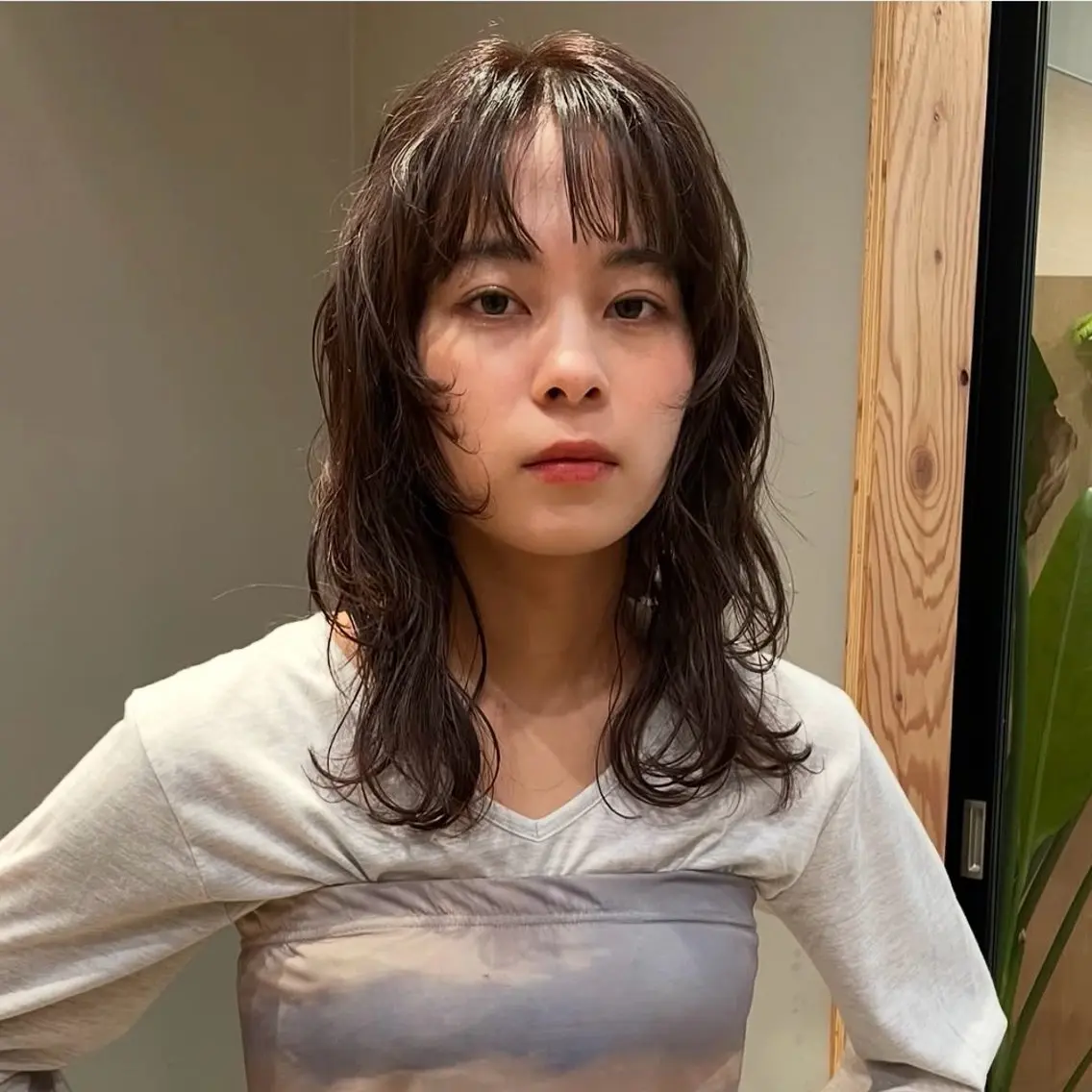 ミディアム 🦢パーマモデル 様募集中🦢AI🫧のヘアスタイル