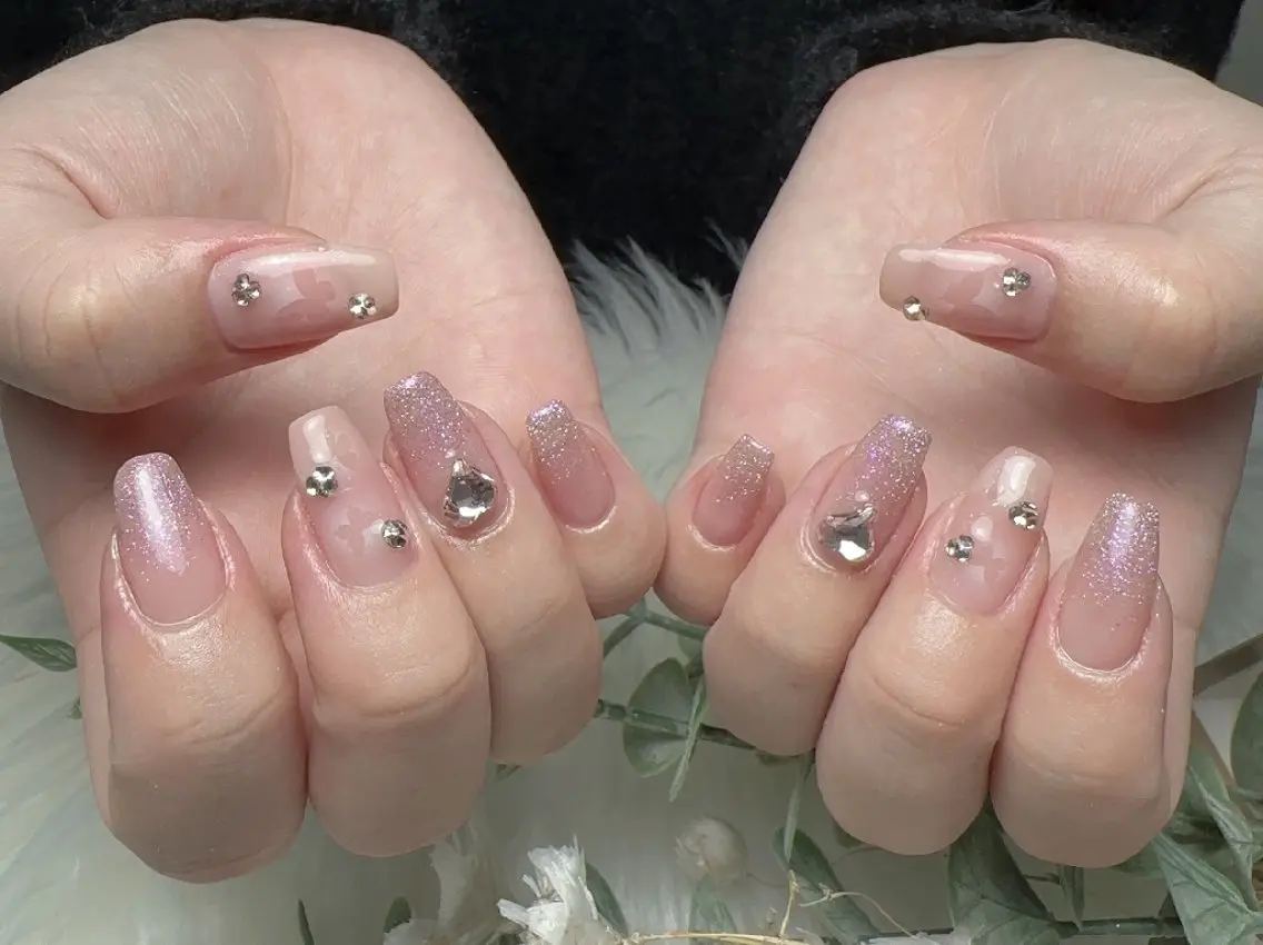 ネイル 持ち込み 春ネイル ハンドネイル UM Nail Salonのネイルデザイン