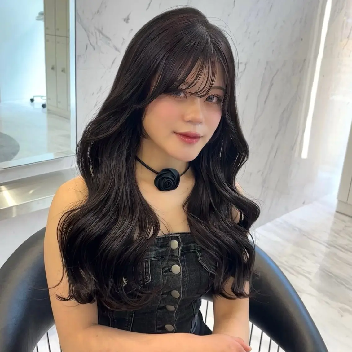 ロング カラー ロング カット ヘアカラー トリートメント ParveMix 🪽鳥取彩花のヘアスタイル
