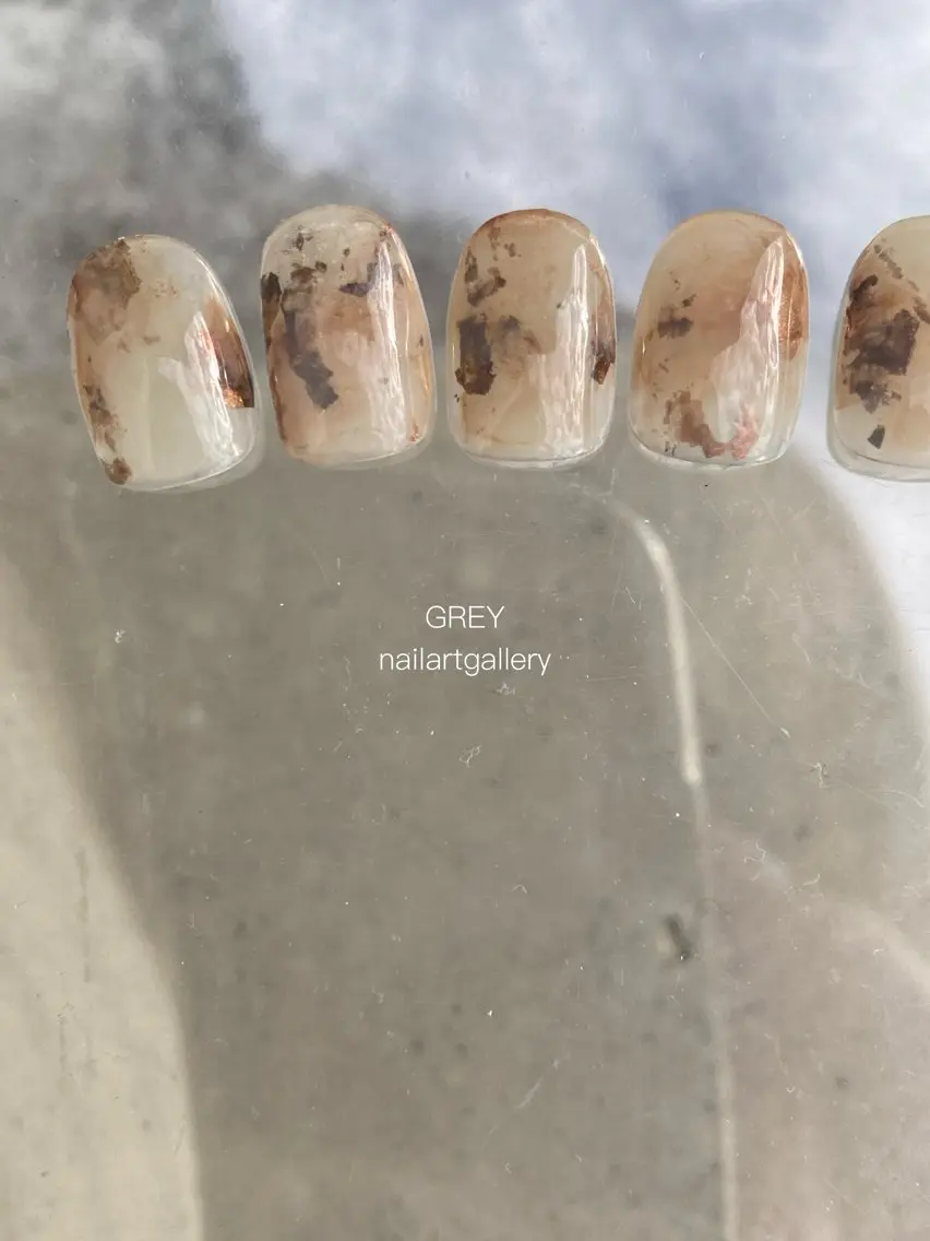 ネイル アートネイル 【GREY】 TAIRAのネイルデザイン