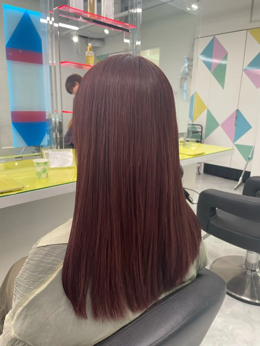 ロング カラー ヘアアレンジ えびけん/色落ちまで 可愛い♥️のヘアスタイル
