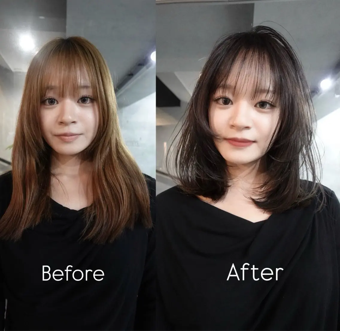 ミディアム カラー 透明感カラー レイヤーカット カット ヘアカラー トリートメント 🌿透明感カラー レイヤーカットのヘアスタイル