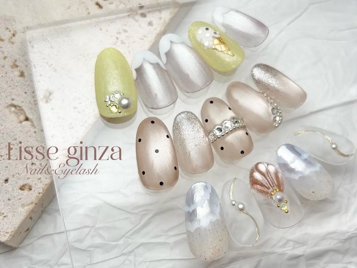 ネイル ハンドネイル Lisse 銀座 Takagiのネイルデザイン