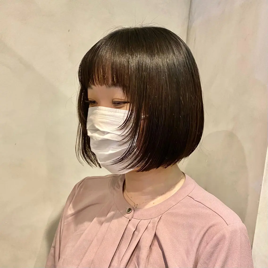 ミディアム ボブ Yuki☺︎パーマ レイヤーカットのヘアスタイル