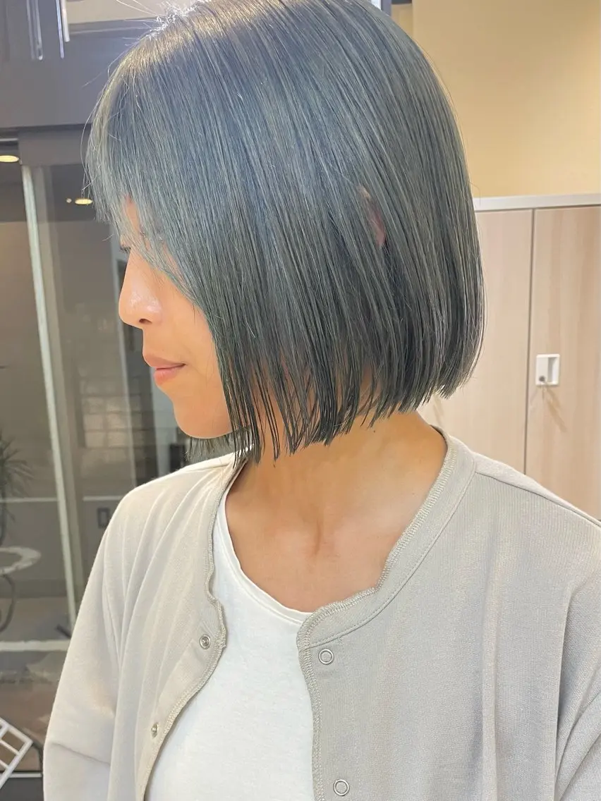 ショート 切りっぱなしボブ ボブ カット ヘアカラー 【ボブ/個室サロン】 癒し空間mimuraのヘアスタイル