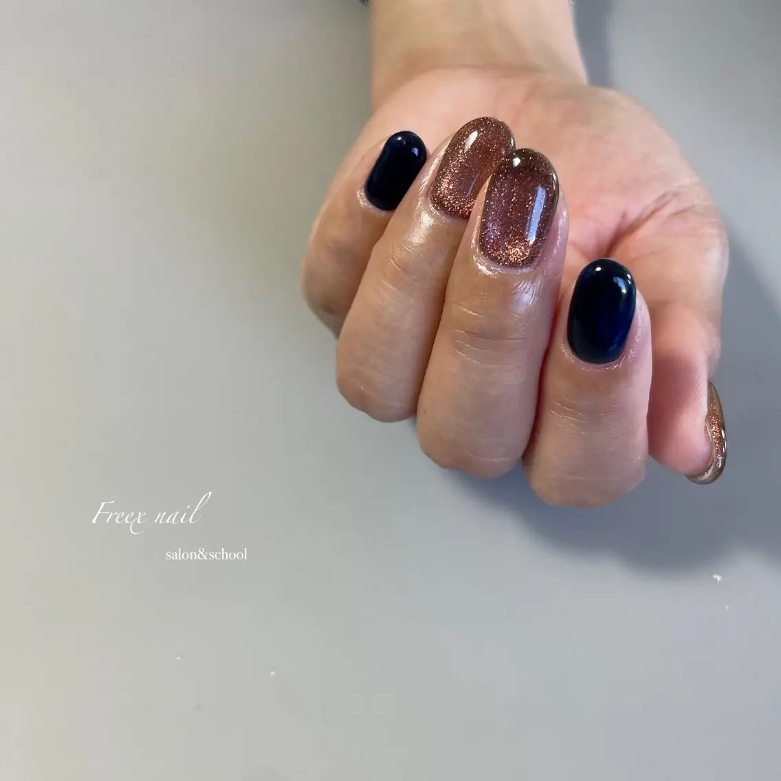 ネイル マグネットネイル ハンドネイル ハンドケア freex nail /ニュアンス/個性派のネイルデザイン