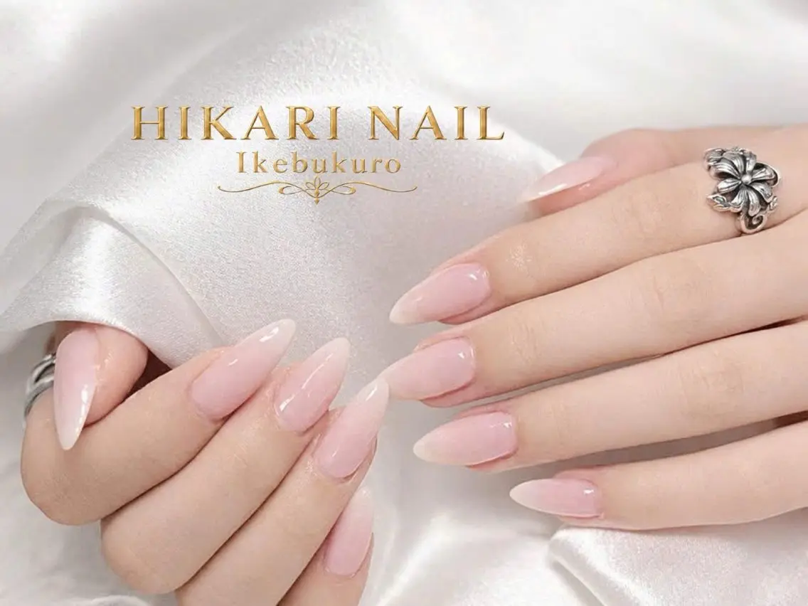ネイル チークネイル 長さ出し フレンチネイル ガーリー ハロウィン ハンドネイル HikariNail Ikebukuroのネイルデザイン