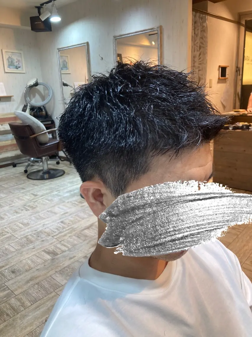 ミディアム メンズ カット 💥桜木町メンズ専門 💥ルキのヘアスタイル