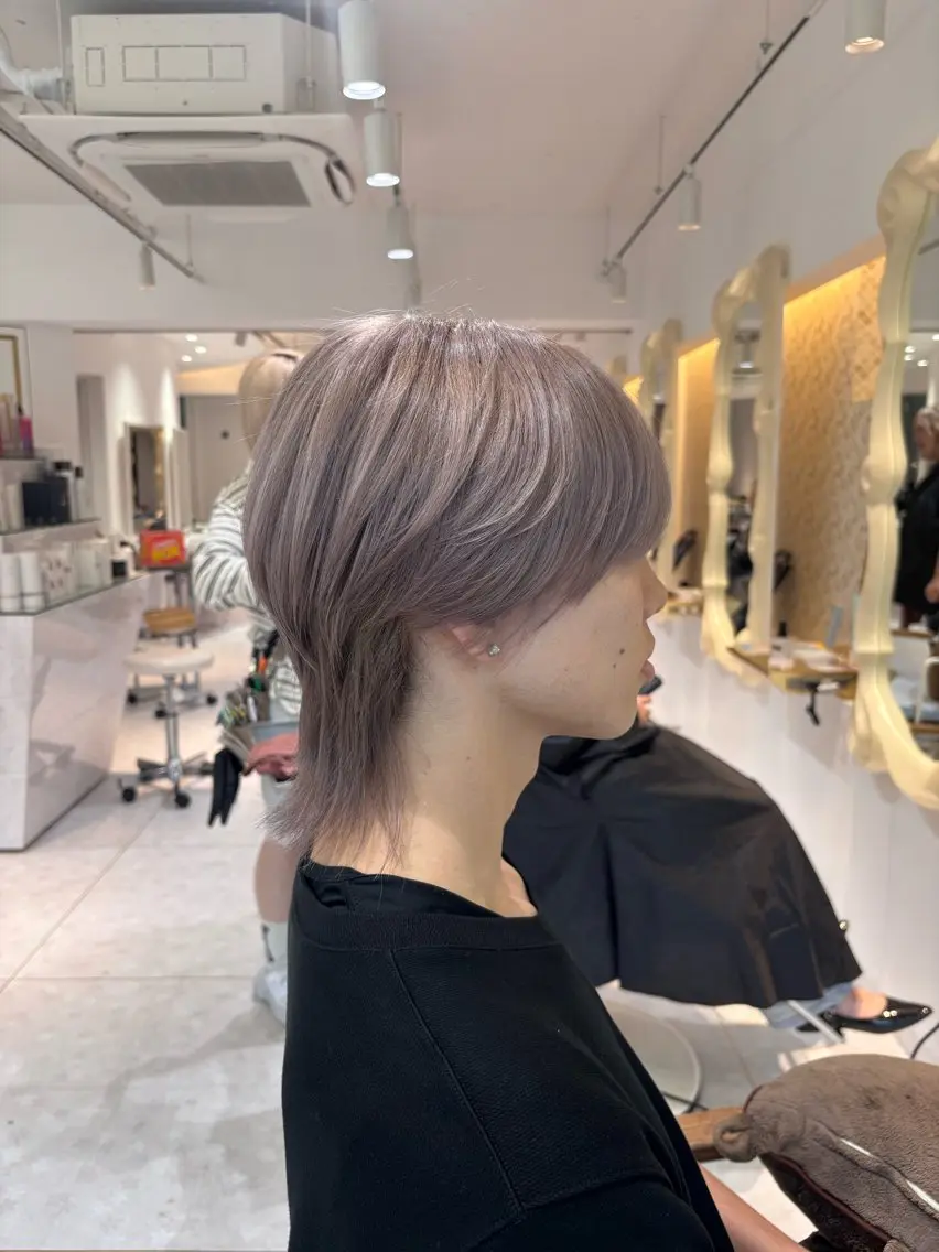 メンズカット➕ダブルカラー(ブリーチ有)の写真
