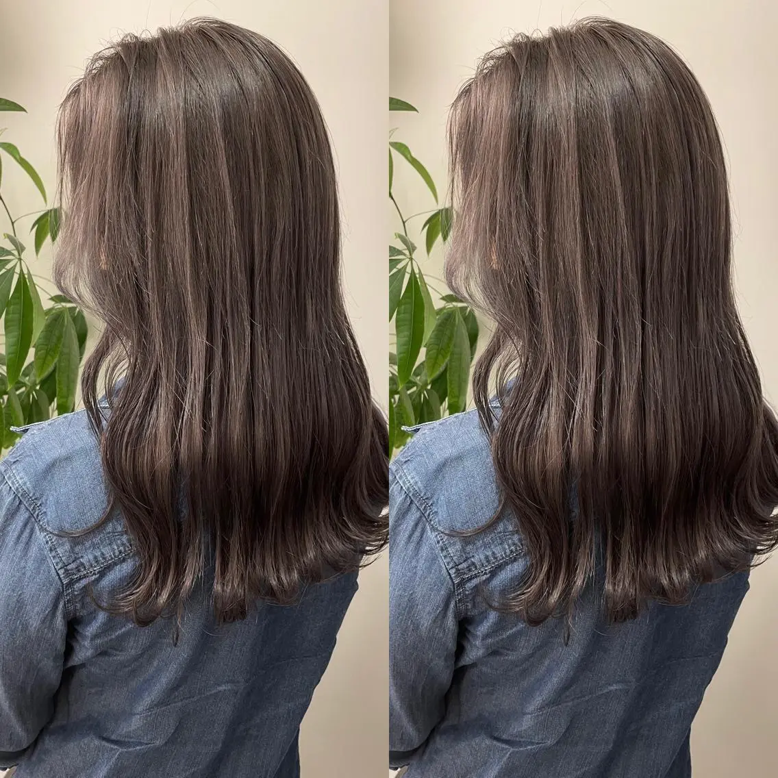 セミロング カラー ヘアカラー 髪質改善will hairdesignのヘアスタイル