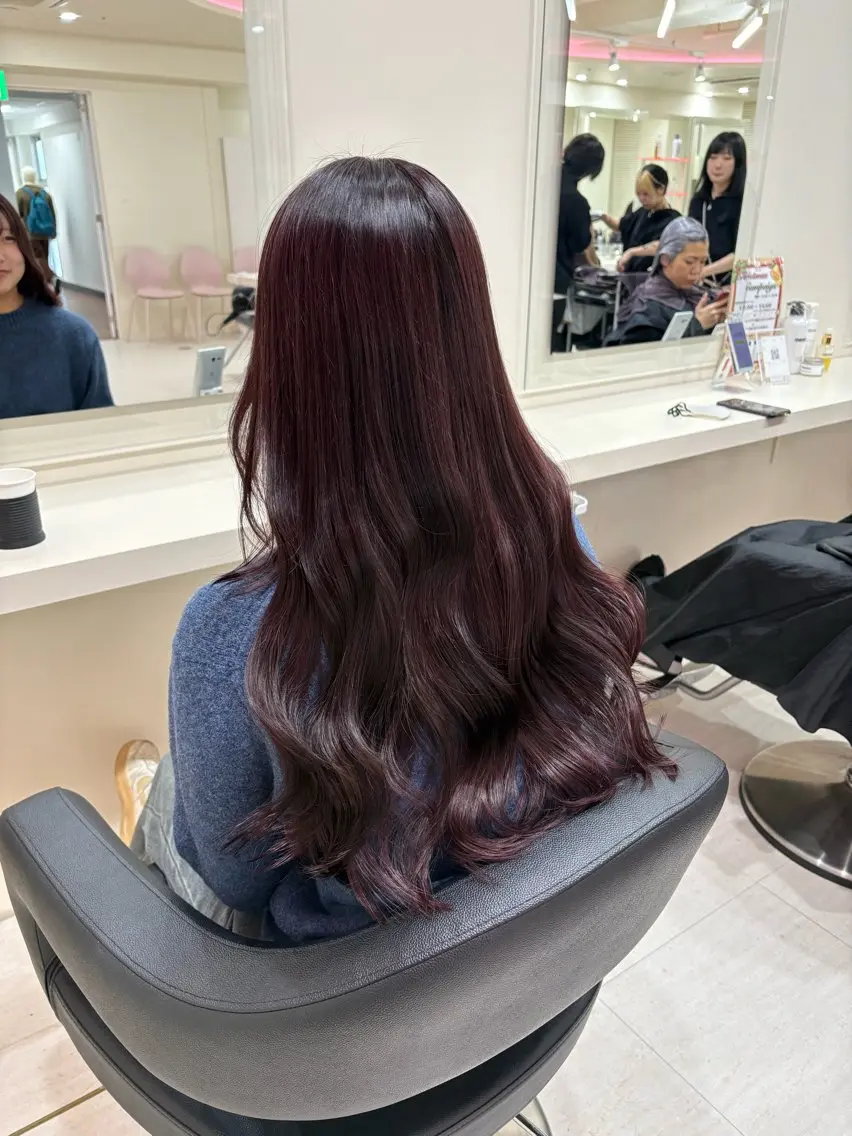 セミロング カラー カット ヘアカラー 💟RINNA 艶カラー💟のヘアスタイル