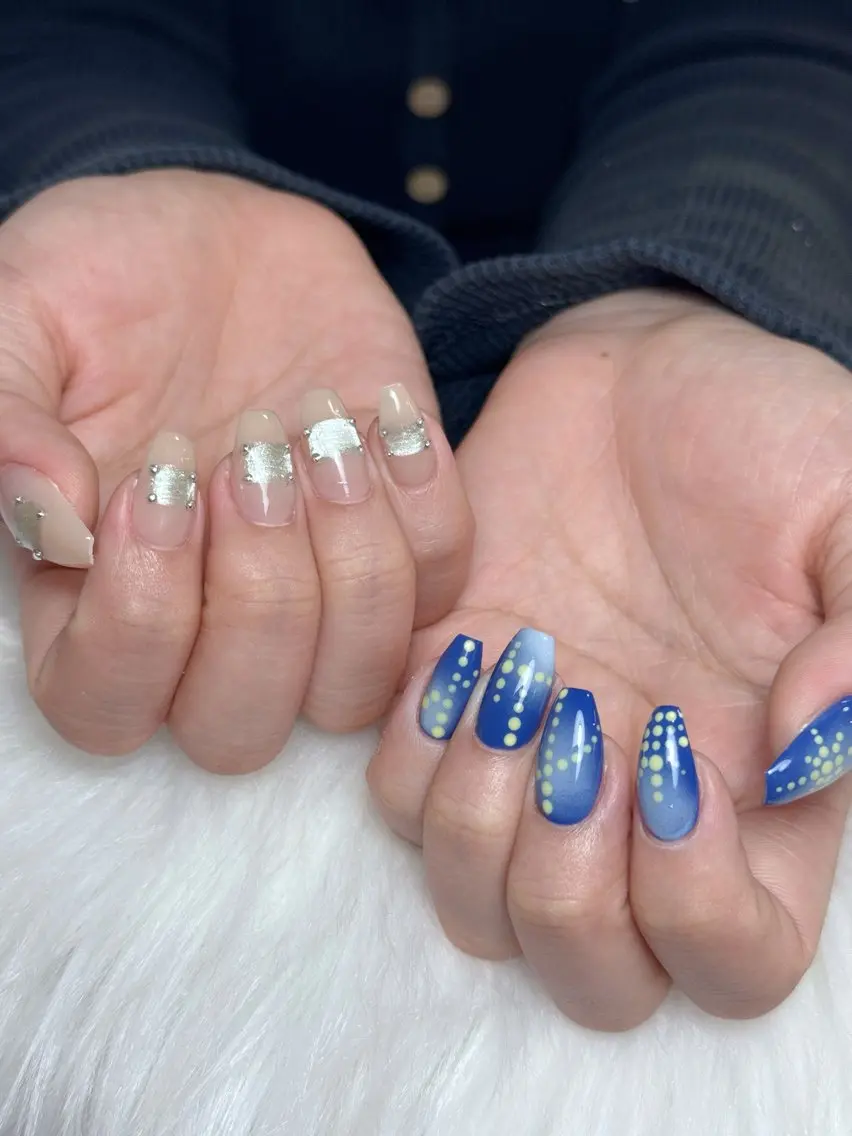 ネイル アートネイル ジェルネイル ニュアンスネイル シンプルネイル ネイルチップ ハンドネイル Lisa Nail Salonのネイルデザイン