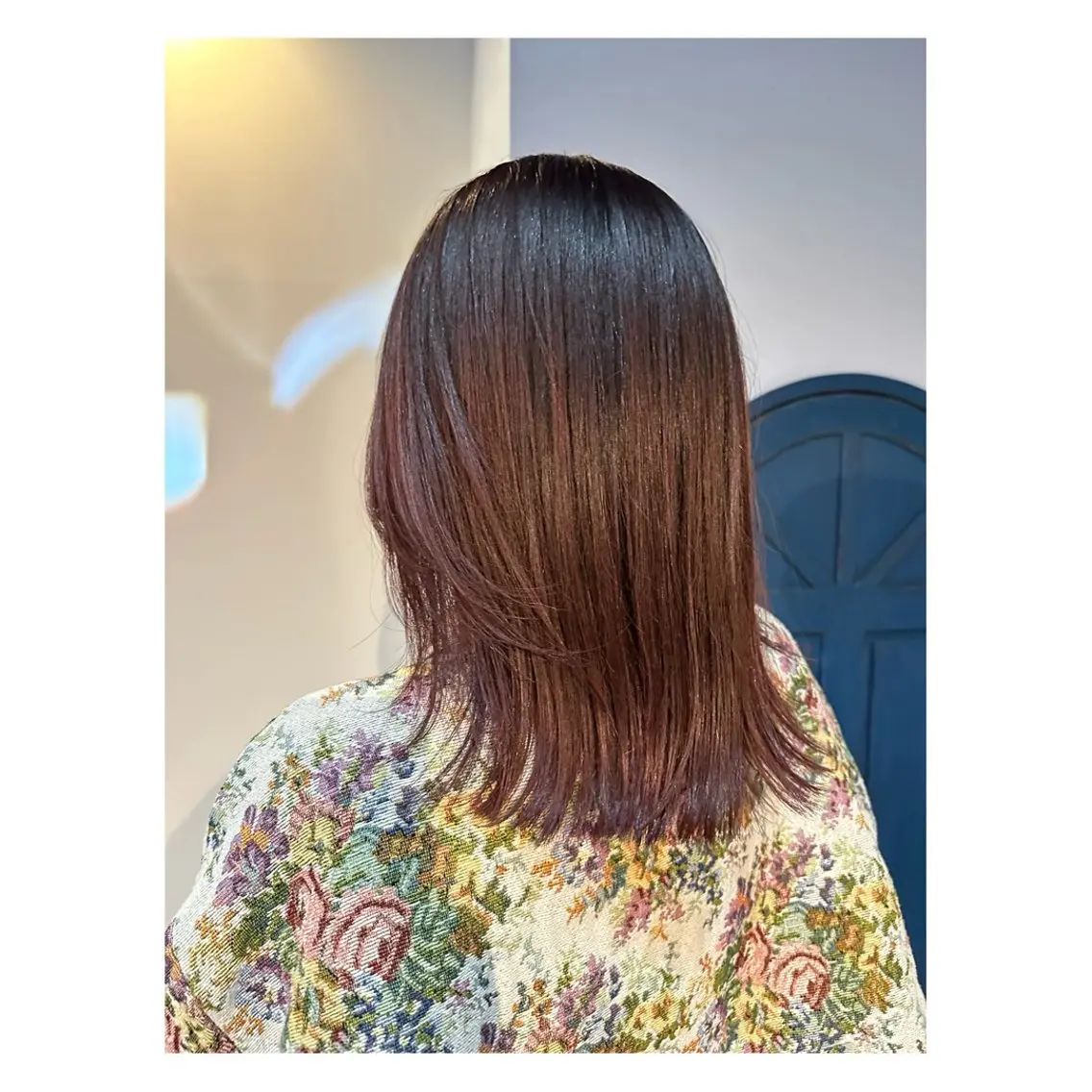 ミディアム カラー カット ヘアカラー トリートメント 中野 誠子のヘアスタイル