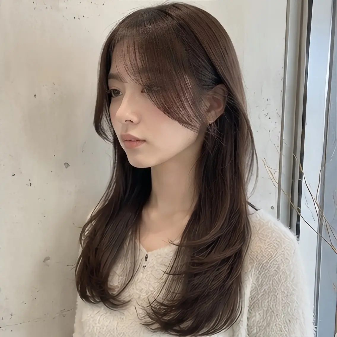 縮毛矯正 トリートメント 池袋/縮毛矯正 韓国レイヤーおばかんのヘアスタイル