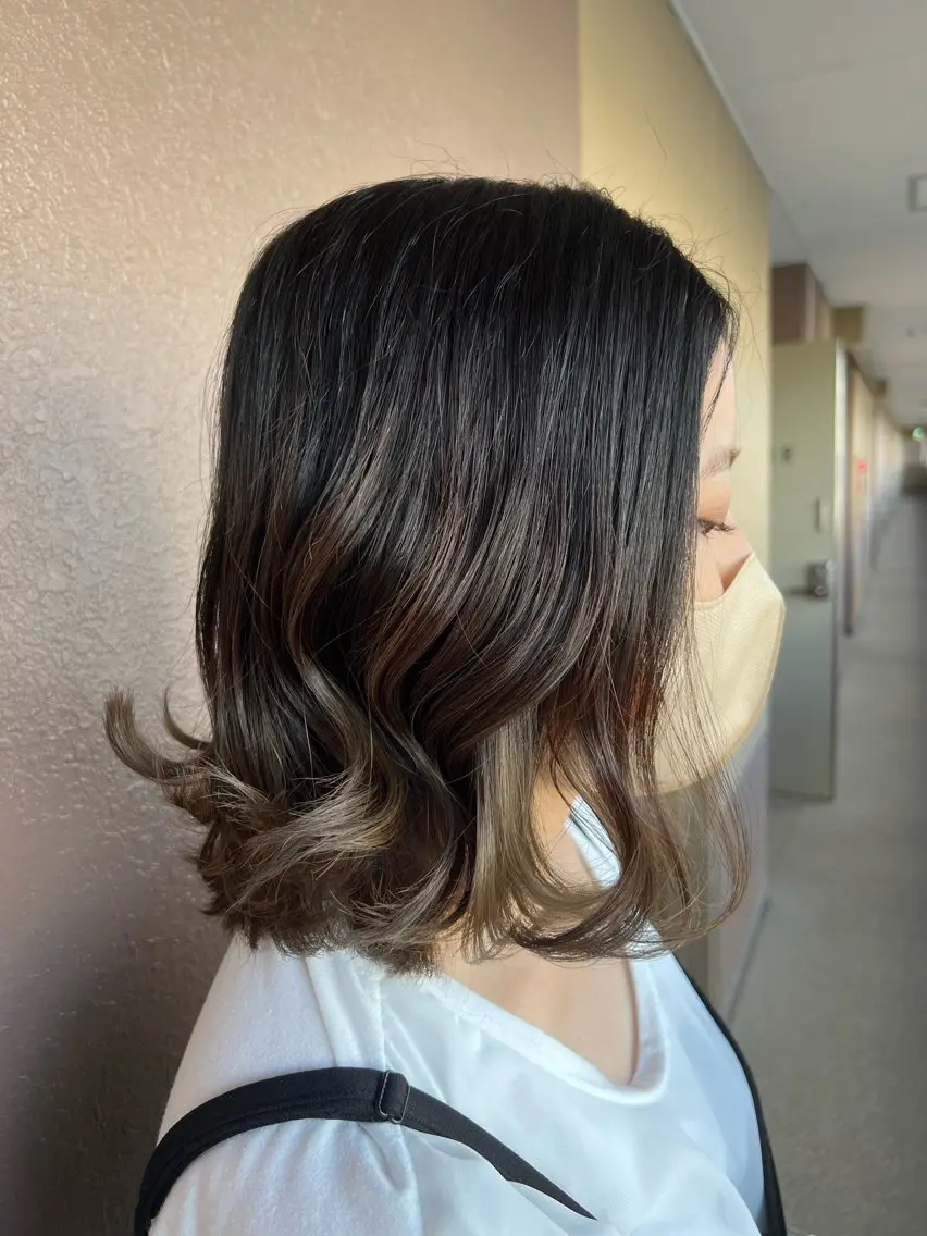 ミディアム カット ヘアカラー TELA HAIR 幕張本郷店 千尋のヘアスタイル