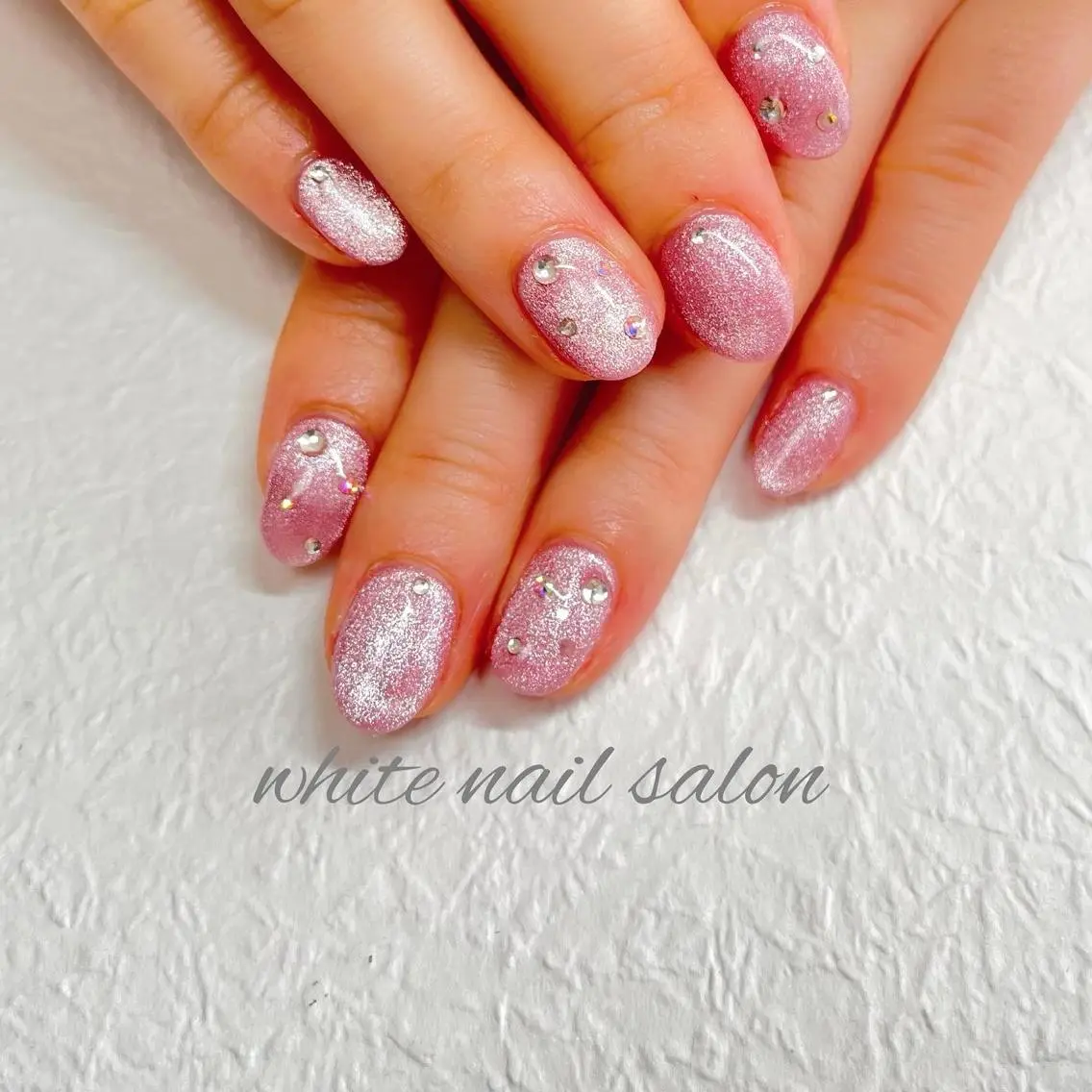 ネイル ジェルネイル ハードジェル ラメ(グリッター) 持ち込み ソフトジェル ハンドネイル white nail salonのネイルデザイン