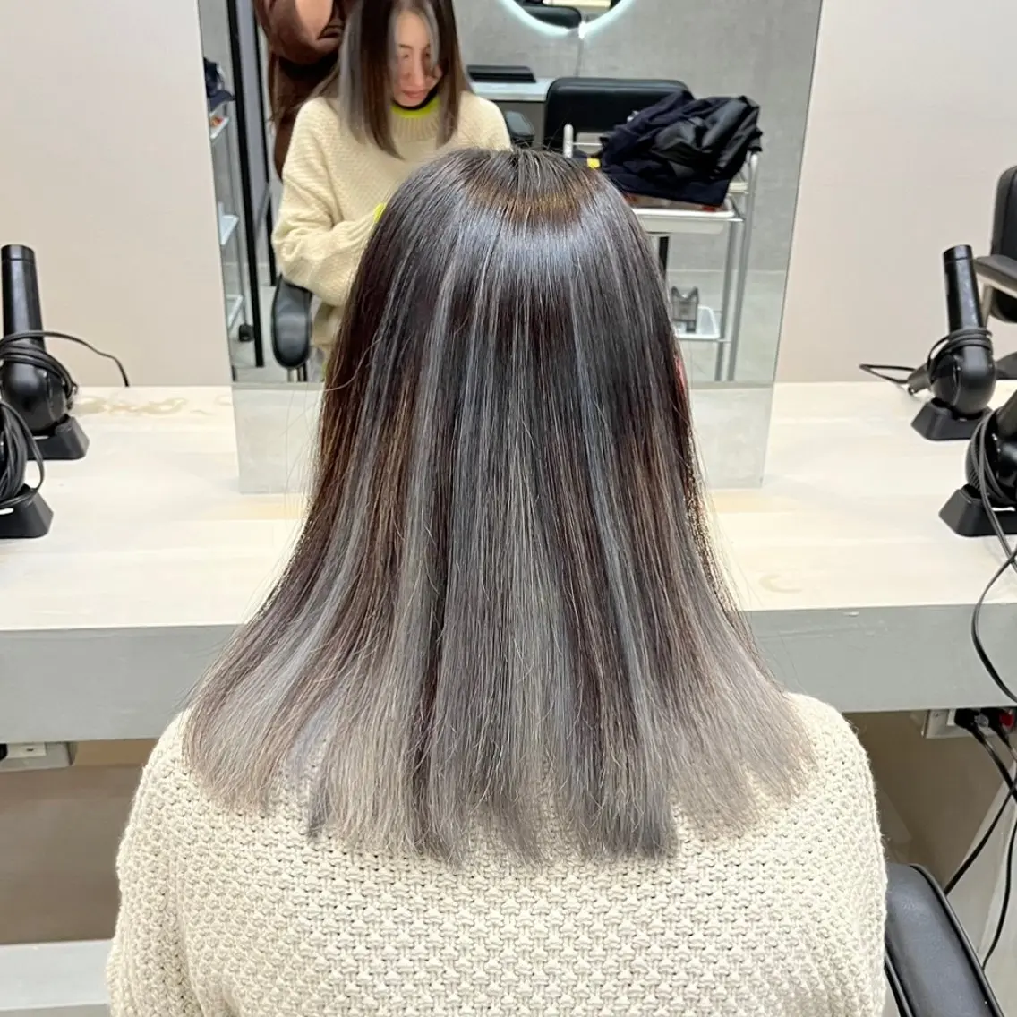 セミロング 【レイヤー×透明感 カラー】mayaのヘアスタイル