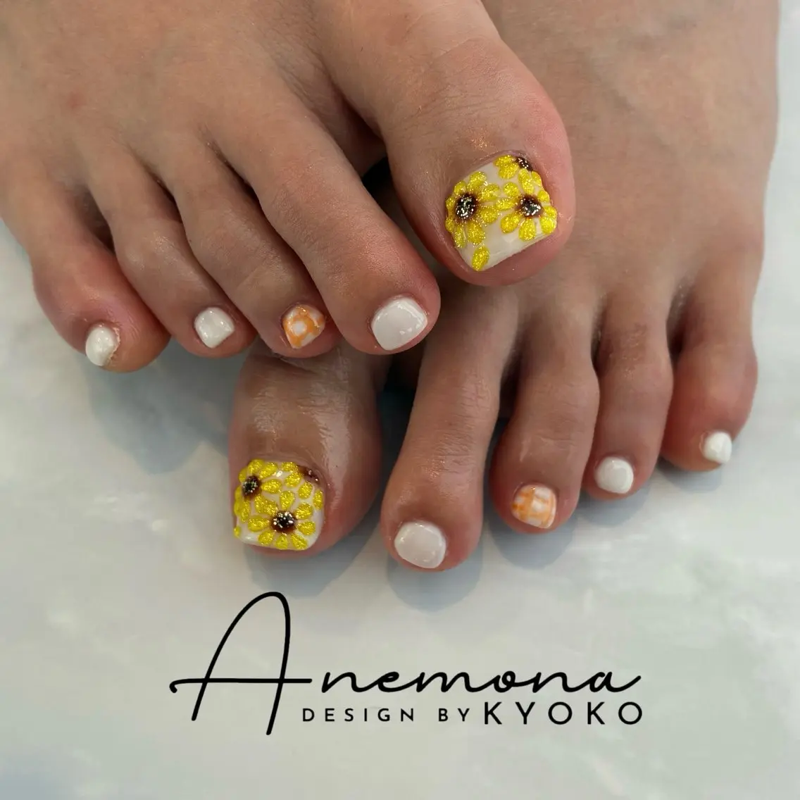 ネイル フットネイル 【ANEMONA】 Kyokoのネイルデザイン