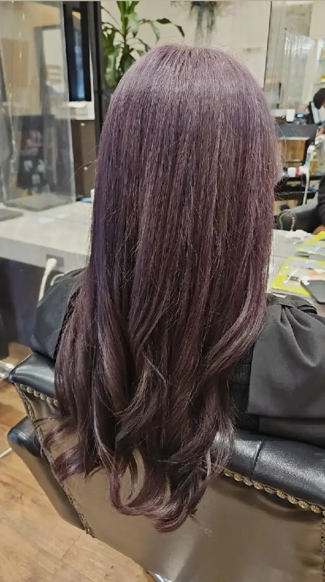 ロング カラー カット ヘアカラー トリートメント 関口 友菜のヘアスタイル