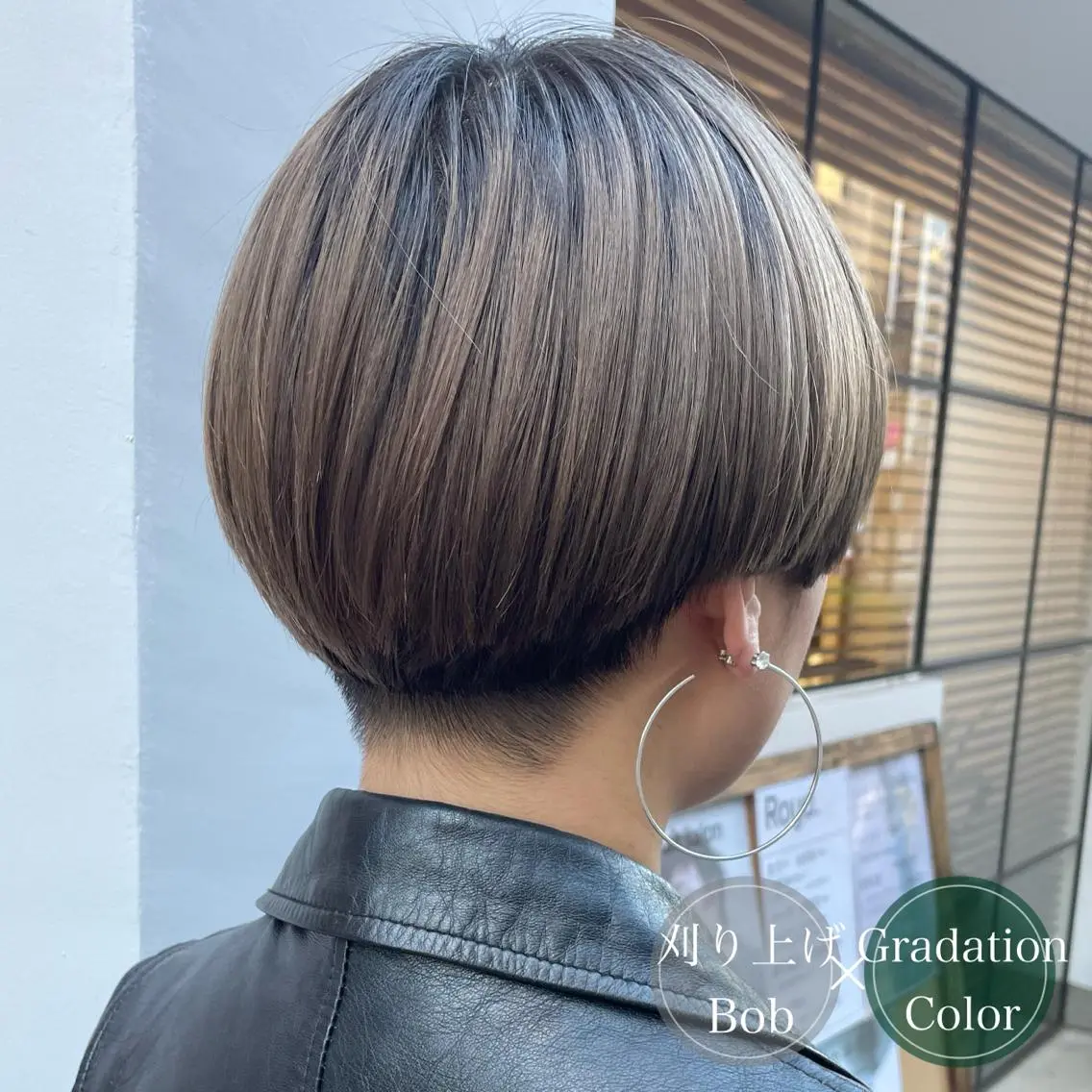 ショート カラー ブリーチ イヤリングカラー インナーカラー くせ毛 似合わせカット アンブレラカラー💫 フェイスフレーミングのヘアスタイル