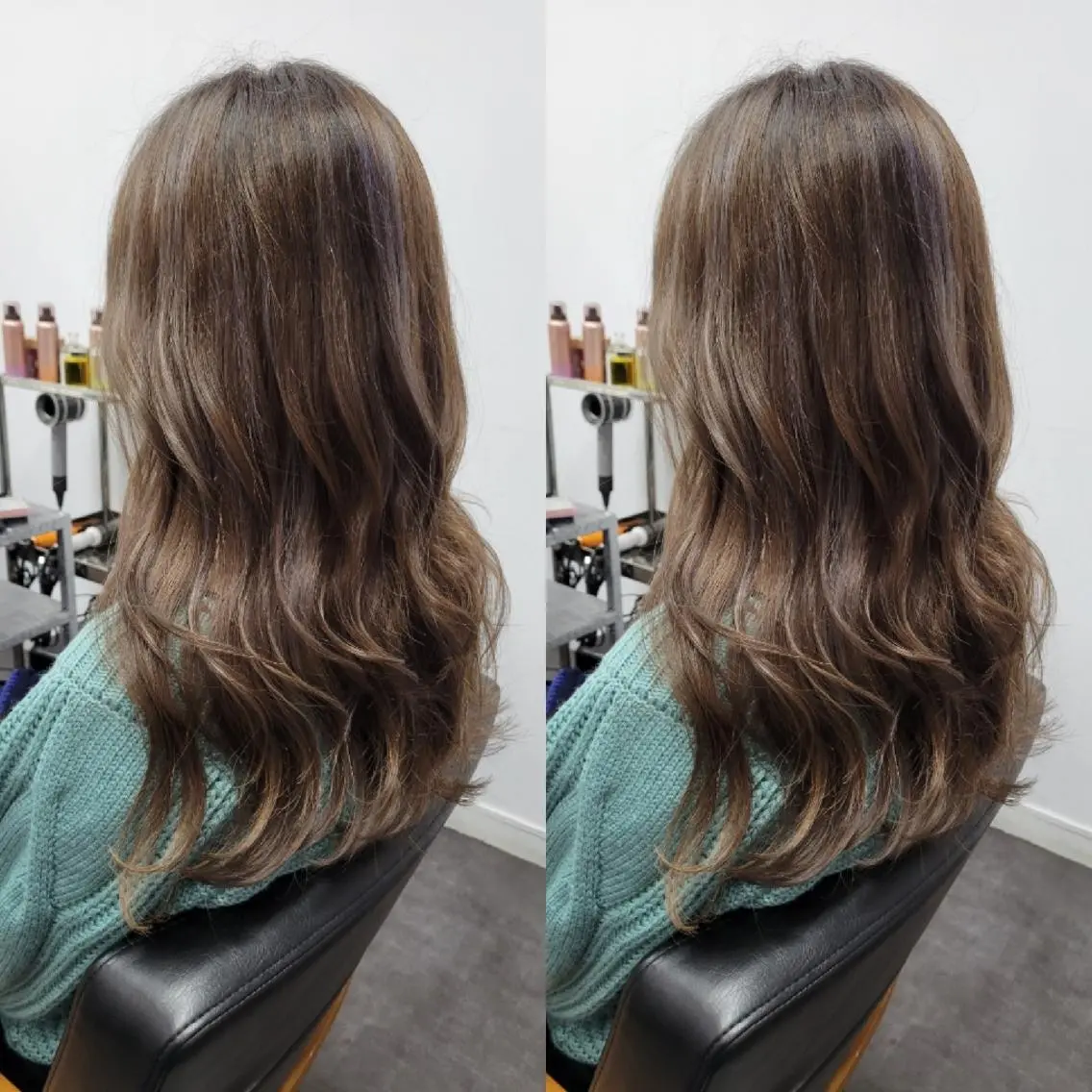 ロング ヘアカラー トリートメント 平田 広大のヘアスタイル
