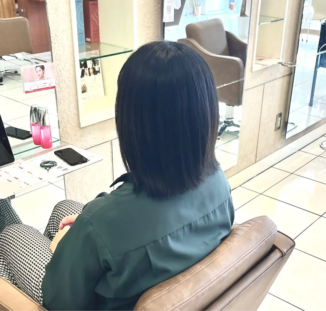 ミディアム カラー カット ヘアカラー 🫧透明感 ×艶🫧 吉田 陽菜のヘアスタイル
