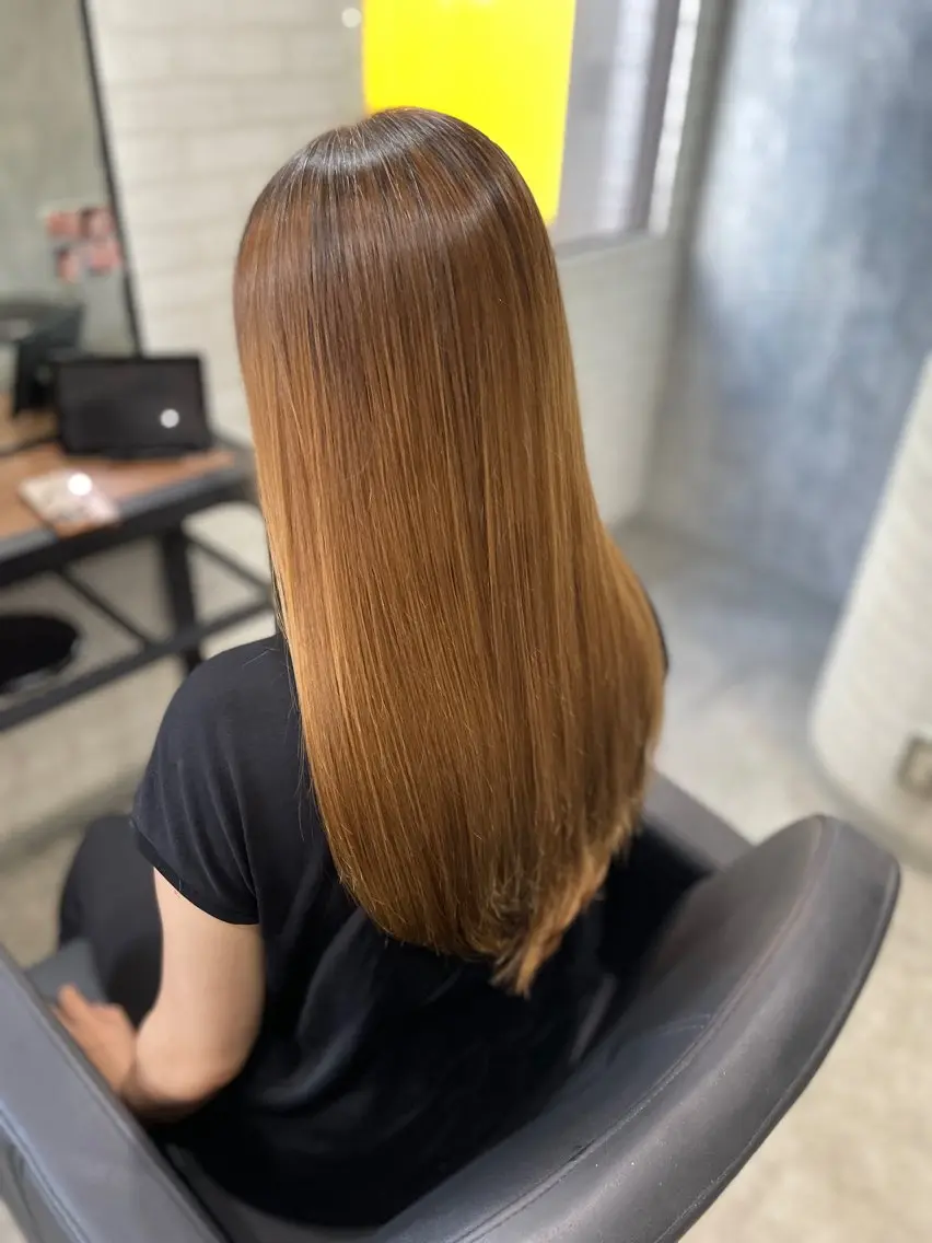 ロング カット 縮毛矯正 トリートメント 杉野🫧美髪🫧 Zina博多店長のヘアスタイル
