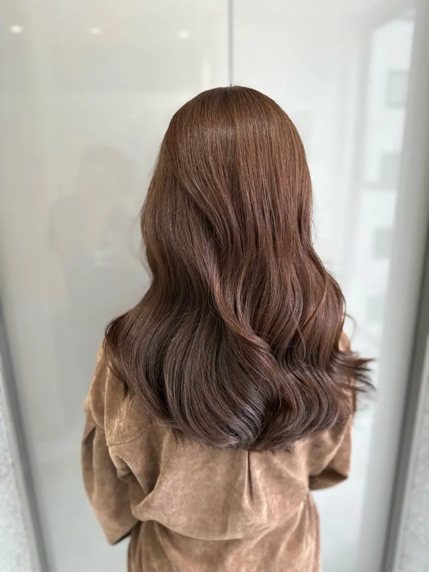 ロング カラー ヘアアレンジ ブリーチ ブリーチなしカラー 髪質改善 🫧モテる💗ダメー ジレスハイトーン🫧のヘアスタイル