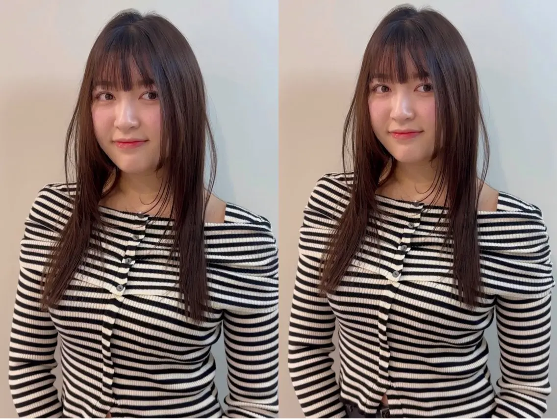 セミロング レイヤーカット 髪質改善・水素カラー ARIA(ému)のヘアスタイル