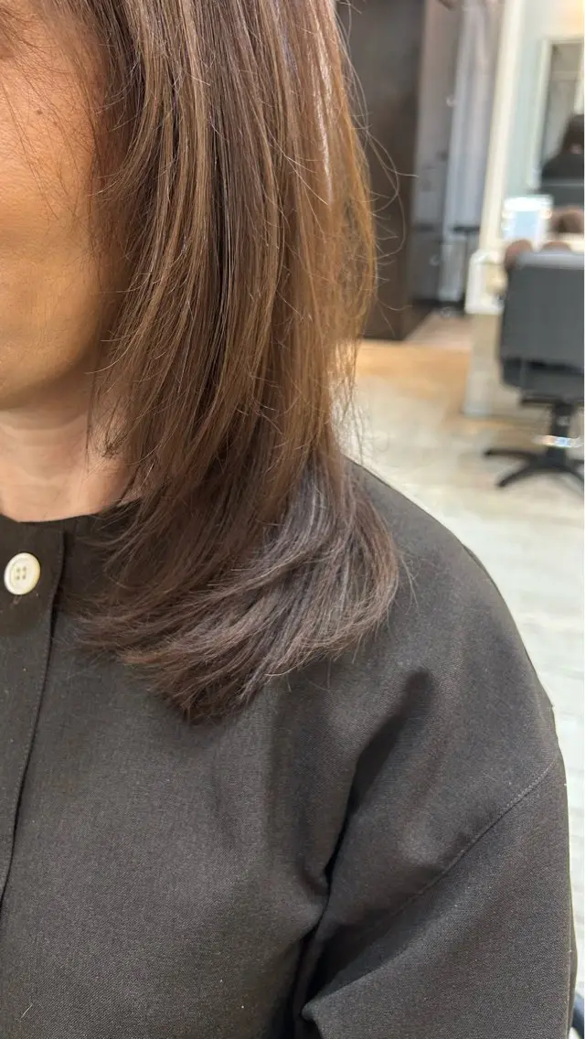 ミディアム カット ヘアカラー トリートメント 💎イシヅカ ココロ💎のヘアスタイル