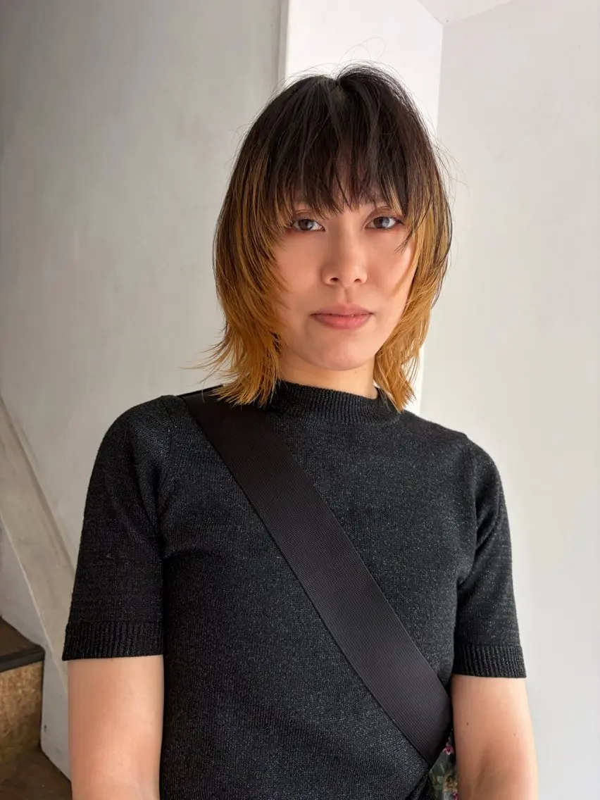 ミディアム 渡部 真世のヘアスタイル