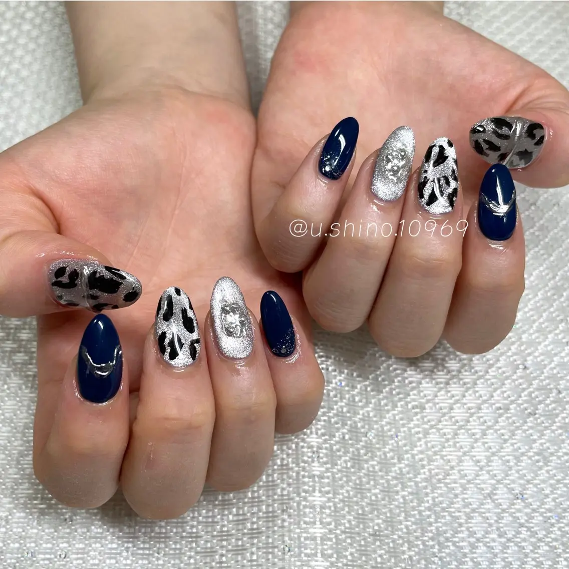 【ハンド】サンプルデザインB🩵(オフあり)の写真
