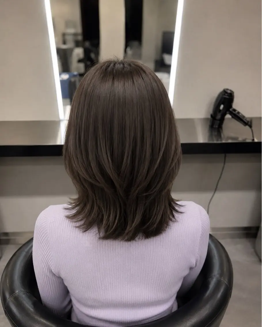 ミディアム カラー ブラウンカラー トリートメント 🌈ウルトワ水素 髪質改善naru🌈のヘアスタイル