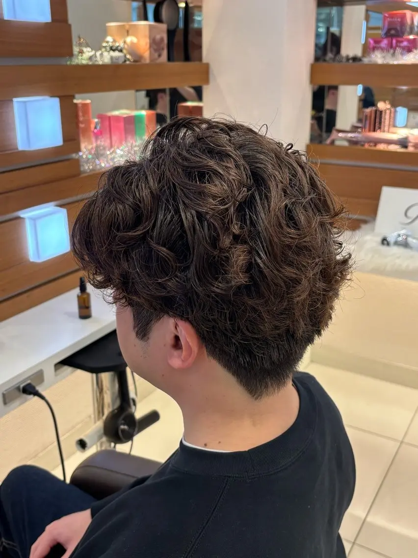 パーマ メンズ 🫧【ちゅるんカラ ー】あいみ🫧のヘアスタイル