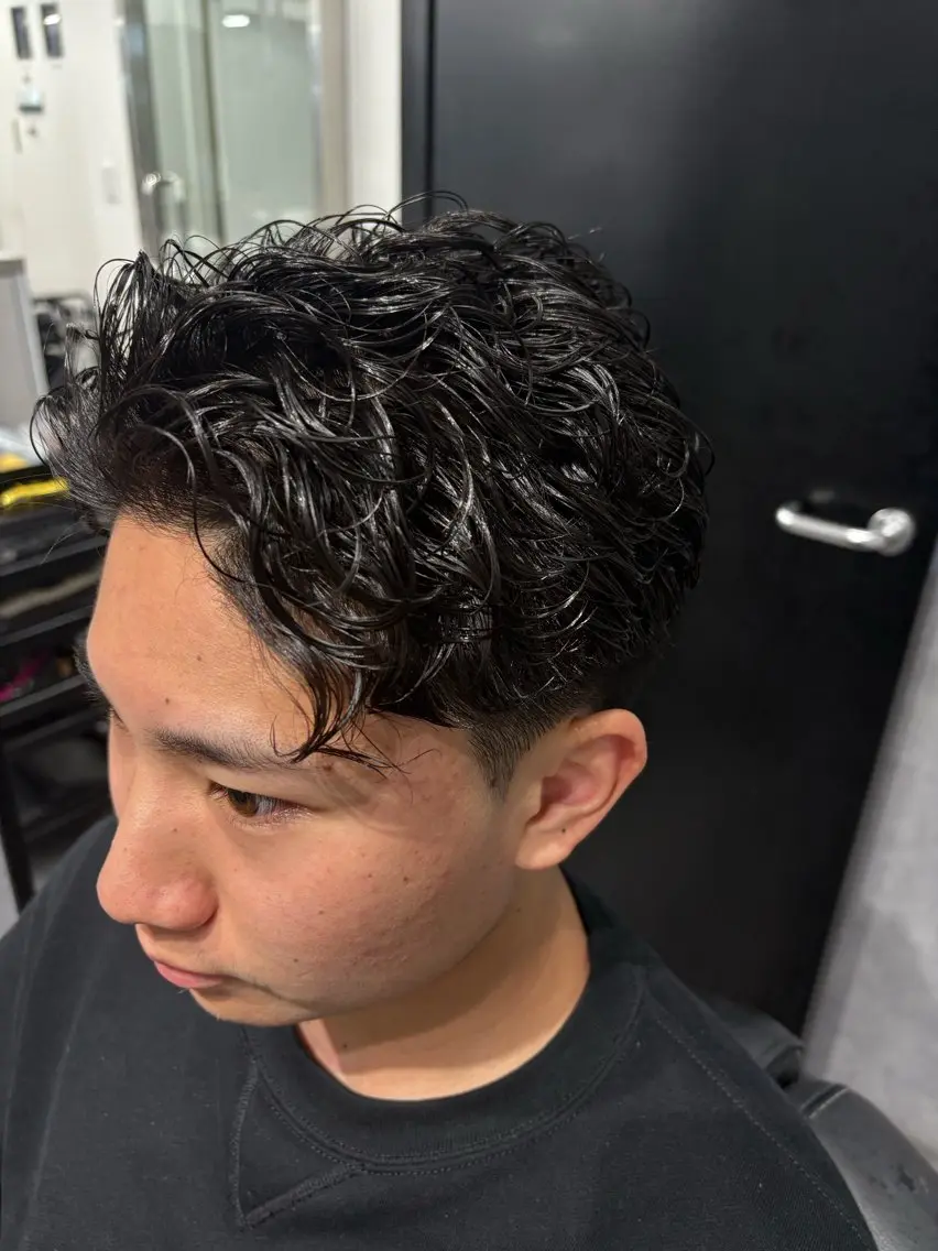 ショート メンズ メンズパーマ カット 本間 颯太のヘアスタイル