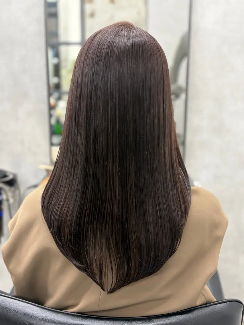 ロング カラー 髪質改善 縮毛矯正 トリートメント ヘアカラー 縮毛矯正 トリートメント すぐ巻ける縮毛矯正 🍀勝倉　麗のヘアスタイル